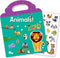 Reusable Sticker Book for Kids, Animal Stickers Educational Learning Toys Travel Stickers Activity Books for Toddler Girls Boys Age 3+ Birthday Gi...