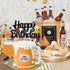 Cheers Cake Topper - Glitter Cheers to 30 40 50 60 Years Birthday Decoration, Gold, 7.5x4.6 inches, 1 pcs...