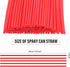 Hotop 100 Pieces Spray Can Straw 7.87" Plastic Replacement Spray Can Extension Straw...