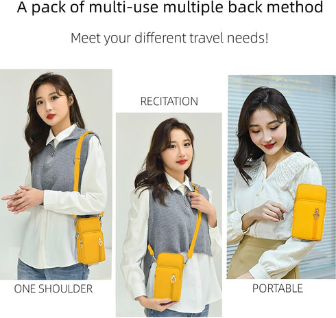 Mobile Phone Purses Bag,Waterproof Crossbody Phone Wallet Case,Cellphone Crossbody with Shoulder Strap...