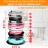 Tumbler Lid Organizer, Stainless Steel Detachable Vertical Storage Up to 10 Cup Lid Organizer for Kitchen Cabinet Organization Tumbler Lid Holder ...