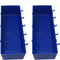 JSP Manufacturing Heavy Duty Blue Peg Board Storage Bin - Parts Storage Bins Hooks to Peg Tool Board Workbench Craft (2)...