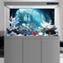 AWERT 30x18 inches Polyester Undersea Aquarium Background Ruins Aquarium Background Undersea Aquatic Plants Fish Tank Background...