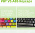 Rainbow Dye Sub PBT Keycaps,Pudding Keycaps Set, Custom Keycaps for Mechanical Gaming Keyboard,Shine Through Keycaps,Keycaps 60 Percent,Keycaps 75...
