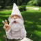 Garden Gnome, Wizard Gnome 3D Dwarves, Polyresin Outdoor Sculpture Victory Gesture Gnome Statue Garden Figurine Art Garden Decoration for Lawn Yar...