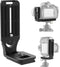 (Real Single) L Bracket Camera for DSLR Vertical Horizontal Switching Tripod Quick Release Plate Compatible with Canon Nikon Sony DJI Osmo Ronin Z...