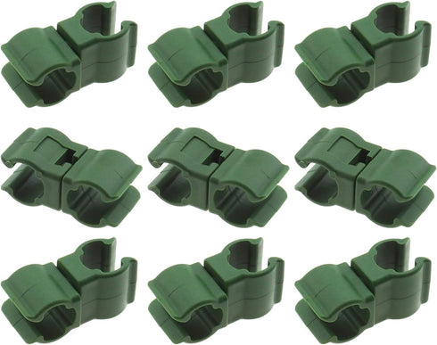 Create idea 50Pcs Plant Trellis Cane Connector, Climbing Rattan Stent Accessories Plant Connector Stake Clip for Garden Orchard Tomato Cage 11mm...