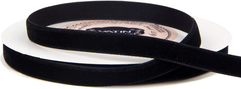 VATIN Black Velvet Ribbon 3/8" Black Premium Plush Velvet Woven Edge Velvet Ribbon for Christmas Tree,Gift Wrapping,Flower Bouquet,Wreath Decorati...