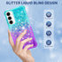 for Samsung Galaxy A35 5G Phone Case with Screen Protector, Glitter Bling Liquid Floating Cute Soft TPU Slim Silicone Women Girls Shockproof Prote...