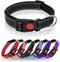 Reflective Dog Collar, Heavy Duty Adjustable Dog Collars with Safety Locking Buckle, Soft Neoprene Padded Dog Collar for Puppy and Small Dogs, Bla...