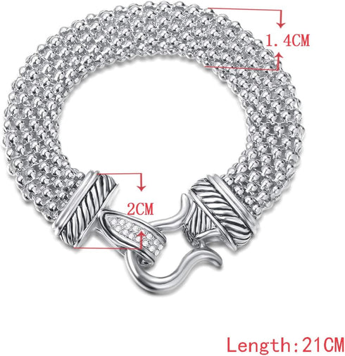 Jewelry Antique Fashion Popcorn Chain Designer Brand Inspired Women Unique Christmas Gifts Bracelets...