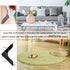 Rug Grippers with Super Stickiness- Anti Curling Carpet Tape Non-Slip Area Keeps Your Rug in Place and Makes Corners Flat for Corners and Edges Re...