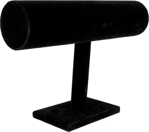 Comelyjewel Set of 2 Black Velvet bracelet holder 1 Row jewelry stand for Vendors Elegant Scrunchies Stand Jewelry Display Organizer for Professio...