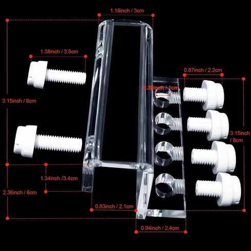 Aquarium dosing pump tubing holder Fixture,Dosing tubing holder for aquarium air pump accesories?Acrylic dosing container tube fixture holder for ...