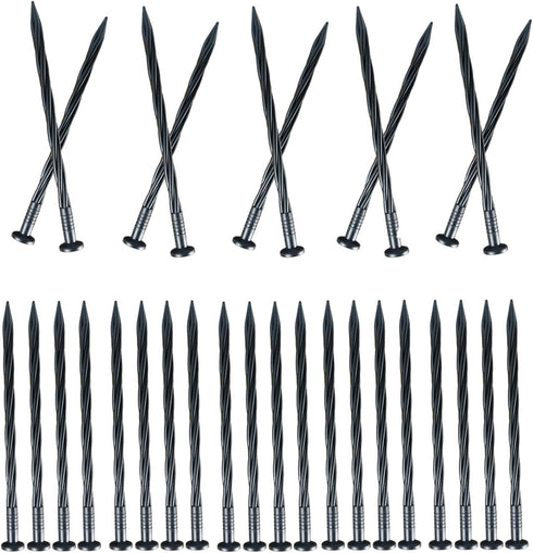 Ryaco Landscape Stakes Black Garden Anchoring Spikes for No Dig Landscape Edging (30)...