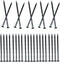 Ryaco Landscape Stakes Black Garden Anchoring Spikes for No Dig Landscape Edging (30)...