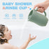 mandoo Baby Bath Rinse Cup - Food Grade Silicone - Shampoo & Body Washing Rinser Cup For Kids with Easy Grip Handle to Rinse Baby Shampoo and Soap...