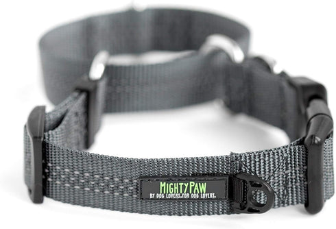Mighty Paw Martingale Nylon Training Collar. Our Trainer Approved Limited Slip Collar. Modified Cinch Collar for Controlled Force for Optimal Trai...