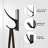 Self Adhesive Coat Hooks for Hanging, Heavy Duty Stainless Double Wall Hook for Towel, Backpack, Hat, Sturdy Metal Hanger for Bathroom, Bedroom, D...