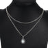 fxmimior Simple Layered Bar Silver Drop Pendant Necklace Boho V Neck Women Accessories...