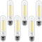 E26 LED Bulb 6W Dimmable, LED Light Bulbs Daylight 5500K E26 Edison Bulb, 700lm Equal 60 Watt AC120V 5 Inch, T10 Led Bulb Tubular for Rustic Penda...