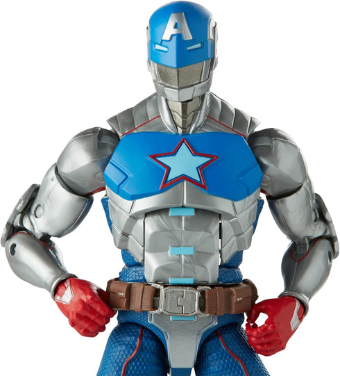 Marvel Hasbro Legends Series 6-inch Collectible Civil Warrior Action Figure Toy for Age 4 and Up with Shield Accessory , White...