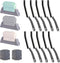 10-Piece Stiff Bristle Crevice Brush Set, 3-Piece Window Crevice Brush Set, 10-Piece Set of Replaceable Brush Blades for Bathrooms, Kitchens, and ...
