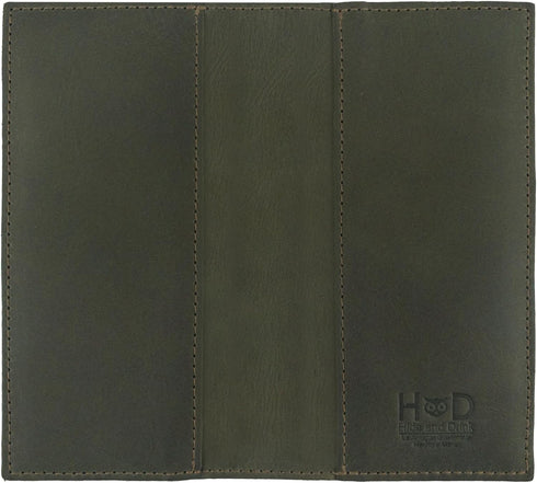 Hide & Drink, Checkbook Cover, Minimalist Organizer, Check Presenter, Bill Holder for Waiter and Waitress, Restaurant Accessories, Full Grain Leat...