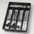 Silverware Organizer with Cutlery Icons?Silverware Tray for Kitchen Drawer?Plastic Flatware Tableware Silverware Drawer Organizer Utensil Organize...
