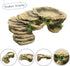 PINVNBY Turtle Basking Platform,Tortoise Resin Dock Resting Rock Reptile Habitat Ornament Hiding Cave Floating Ledge Aquarium Decoration for Beard...
