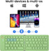 Mini Foldable Bluetooth Keyboard - Portable Wireless Full Size Keyboard (Sync Up to 3 Devices), Ultra-Slim Aluminum Travel Folding Keyboard for iP...