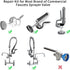 3 Pack Commercial Spray Valve Repair Kit for Most Commercial Sink Pre-Rinse Sprayer Spray Face Bumper and Screw Repair Part 1.42 GPM, Grey...