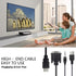 VGA to HDMI Adapter Cable, 4ft with Audio for PC, Laptop to Monitor, Display, HDTV...