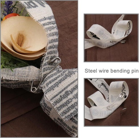 Create idea 200Pcs Curved Safety Pins Curved Security Pins Quilting Basting Pins Curved Basting Pins Office Accessories for Crafting Quilting Sewi...