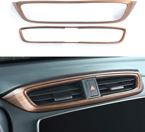 AntBooBoo for Honda CRV 2022 Side Air Vent Trims Wind Outlet Decoration Peach Wood Grain Dashboard Stickers for CR-V 2017 2018 2019 2020 2021…...