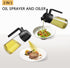 16oz/470ml oil sprayer for cooking oil dispenser for kitchen olive oil dispenser bottle 2 in 1 oil dispenser and oil sprayer Oil Sprayer for Cooki...