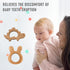 12-Pcs Baby Teether Toys,Wooden Teethers for Babies - Wooden Animal Toys, Teething Rings, Toddler Chew Toys?Baby Teething Rings and Wooden Teether...