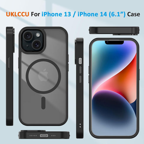 for iPhone 14 Case, iPhone 13 Case, Magnetic Phone Case Compatible with MagSafe, Military-Grade Heavy Duty Protection Phone Case for iPhone 13/14 ...