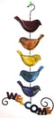 Blue Handworks Welcome Sign, Rainbow Birds...