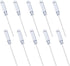 10PCS Mini Slotted Screwdriver, 3mm Flat Head for Watch Eyeglasses Electronics Toy Repair, Non-magnetic, 4.72"(120mm) Total Length (Clear Handle)...