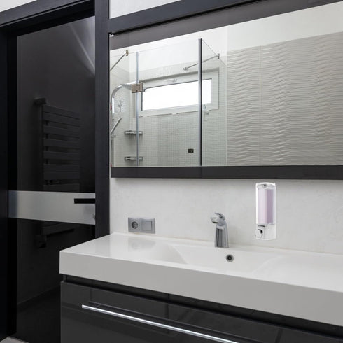 Travel Shampoo Hand Soap Dispenser Hand Liquid Holder Box Container Refillable Shower Loquid Cleaning Solution Dispenser for Home Office (Plating)...