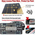 Aootf Front License Plate Mounting Kit-Universal Front Plate Holder Adapter Bumper Bracket & Carbon Fiber Style License Plate Frame, Anti-Theft Sc...