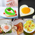 Food Grade Silicone Egg Rings, 4 Pack Egg Ring Molds for Cooking, Non-stick Fried Egg Rings(Multicolor, Heart-shaped)...