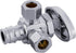 EFIELD Multi-Turn Dual Outlet Angle Stop Valve, 1/2" Expansion F1960 Pex-A Pipe Inlet x (3/8 inch x 3/8 inch) Compression Outlet...
