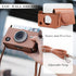 Rieibi Instax Mini EVO Case - Vintage PU Leather Protective Case for Fuji Instax Mini EVO Instant Camera - Removable Case with Adjustable Shoulder...