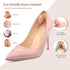Heel Pads for Shoes That are Too Big, 4 Pairs Foamed Cotton Heel Cushions for Pain Relief & Tighter Fit, Filler Improved Shoe Fit and Comfort (Ros...