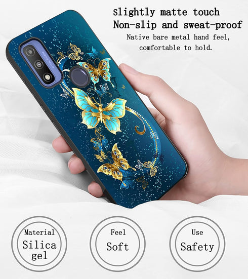 for Moto G Play 2023 Case, Moto G Pure Case, TPU Slim Silicone Rubber Flexibility Soft Protective Cover Protector Phone Case for Motorola Moto G P...