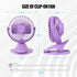 Portable Clip Fan Battery Operated,3 Speeds USB Rechargeable Mini Table Fan with Strong Airflow,360°Rotation Ultra Quiet Personal Desk Fan for Hom...