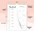 Decorably Weekly Meal Planner with Grocery List Detailed - Meal Prep List - 52 Easy Tear-Off Sheets Refrigerator Meal Planner, 8.5x11in Spring-Bou...