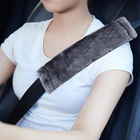 MOONET 2 Packs Car Seatbelt Covers Shoulder Pad for More Comfortable Driving, Universal Seat Belt Cover for Handbag Camera Backpack Straps, Soft F...